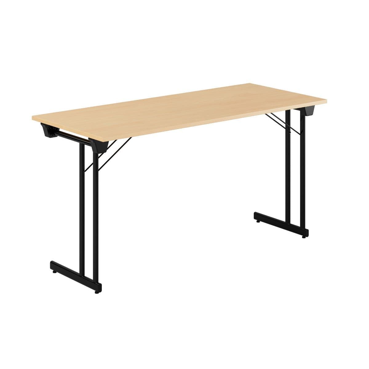 Kongress Style - 140x60cm - Hopfällbart bord - Bøg-sort