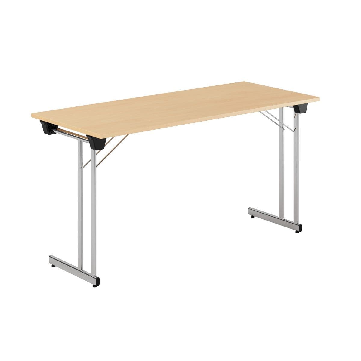 Kongress Style - 140x60cm - Hopfällbart bord - Bøg-krom