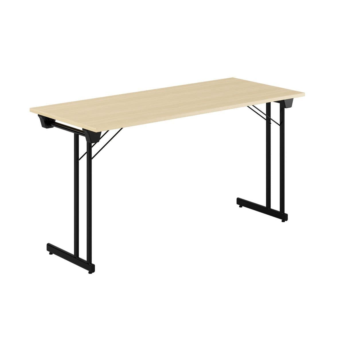 Kongress Style - 140x60cm - Hopfällbart bord - Birk-sort