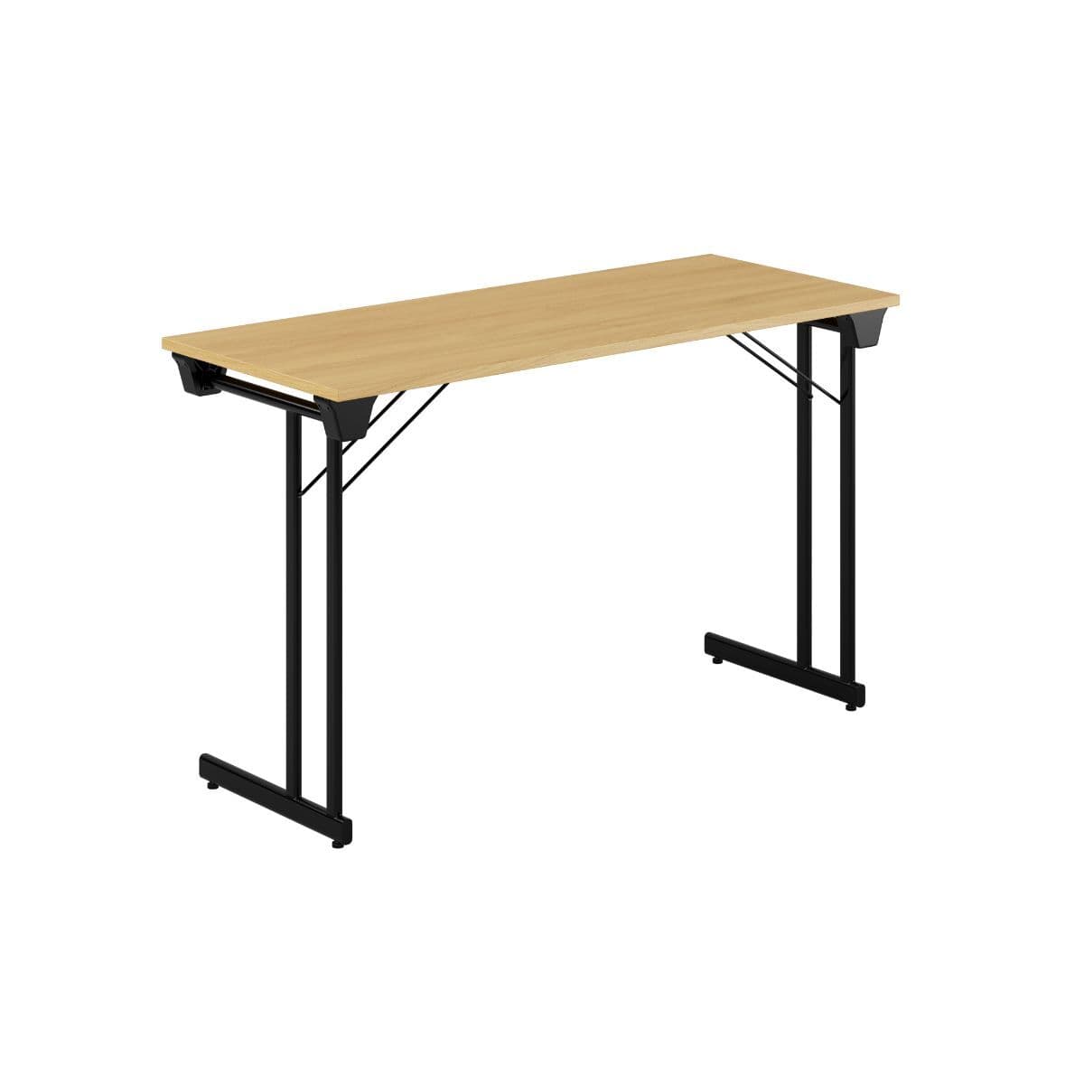 Kongress Style - 120x50cm - Hopfällbart bord - Eg-sort