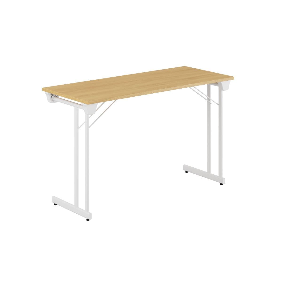 Kongress Style - 120x50cm - Hopfällbart bord - Eg-hvid