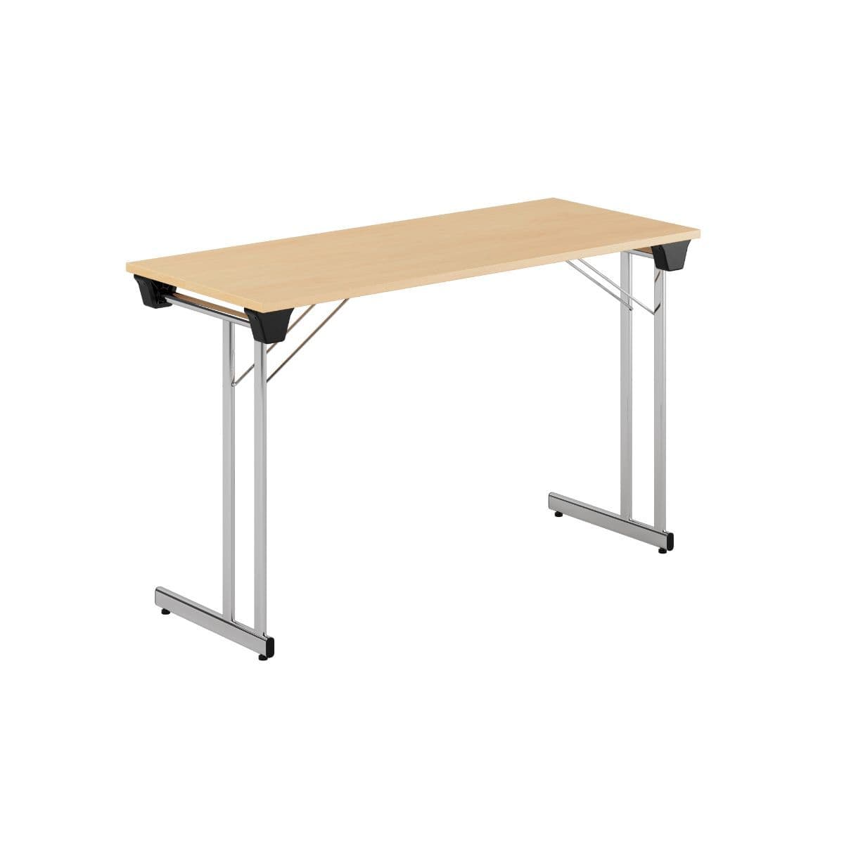Kongress Style - 120x50cm - Hopfällbart bord - Bøg-krom