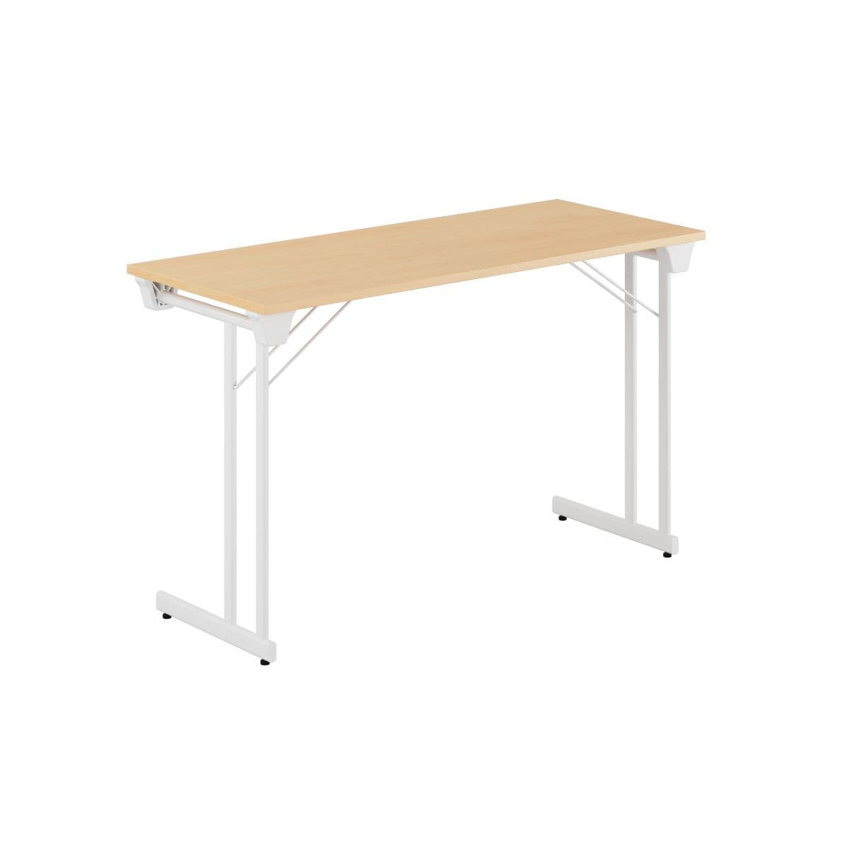 Kongress Style - 120x50cm - Hopfällbart bord - Bøg-hvid