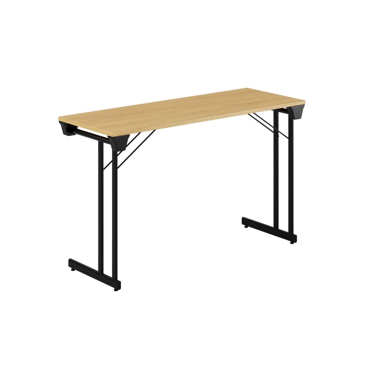 Kongress Style - 120x45cm - Hopfällbart bord - Eg-sort