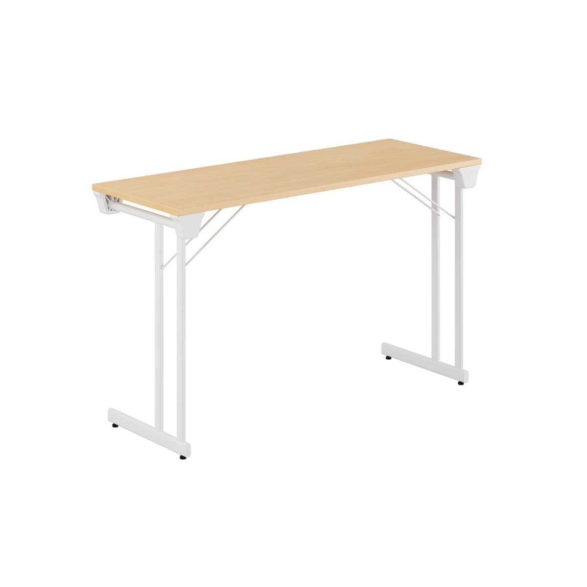 Kongress Style - 120x45cm - Hopfällbart bord - Bøg-hvid