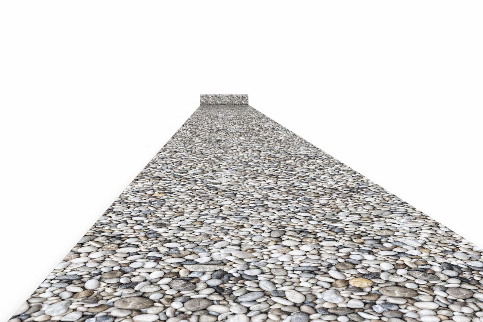 Mässmatta med tryck i nålfilt - 2x50m - Beach