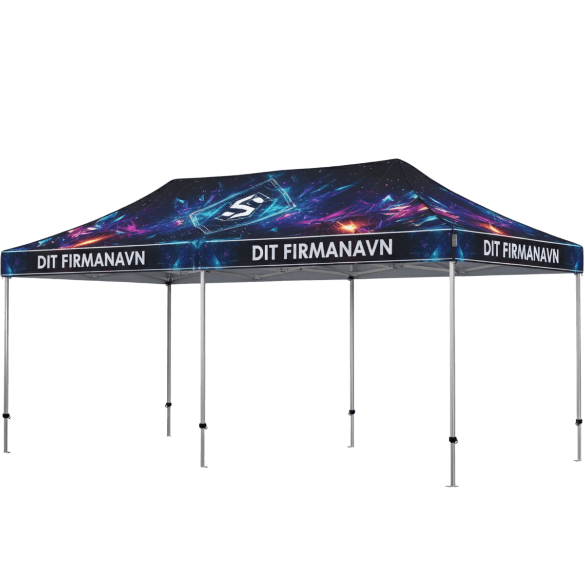 Fällbart tält Komplett 3x6m Premium - Fullprint