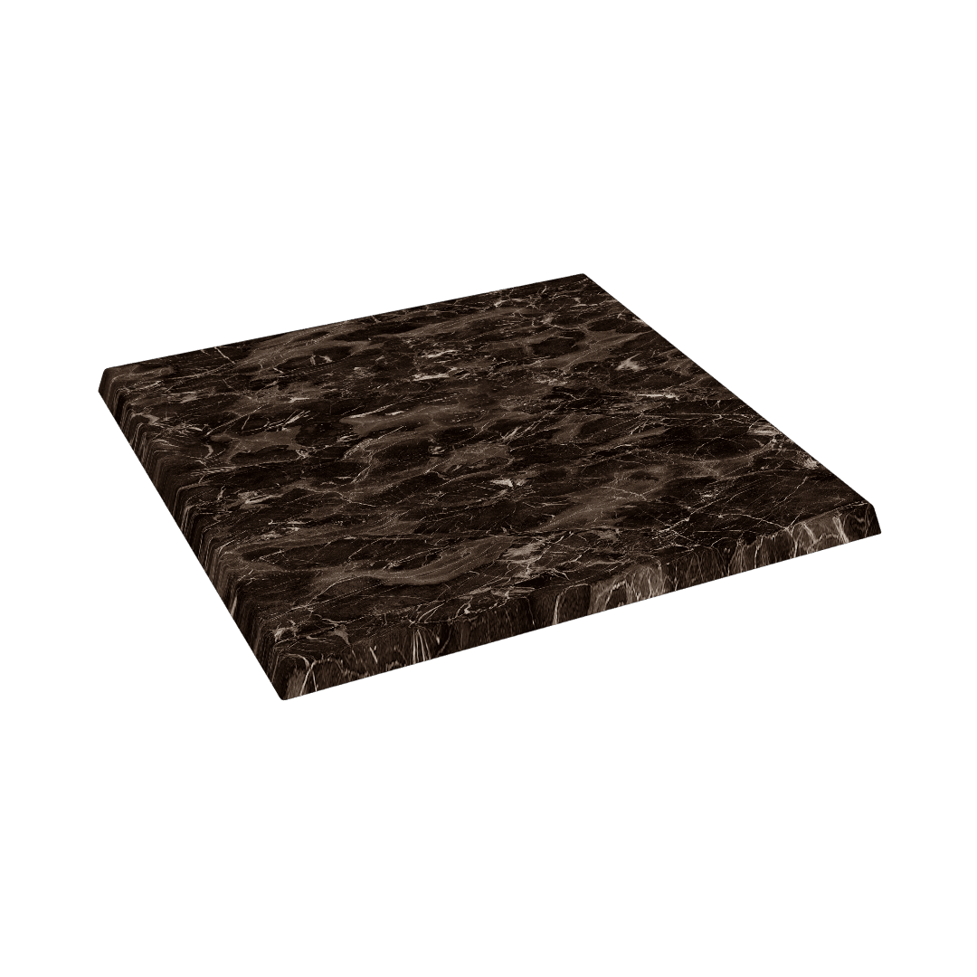 Karacabey marmorlook bordplad firkantet - 60x60 cm