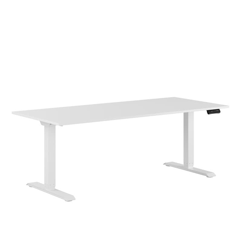 Premium Höj-/Sänkbart bord m/2 motorer 180x80cm - Hvid-hvid