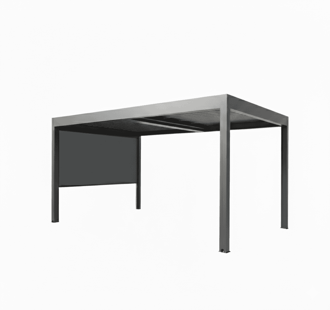 Sidovägg till 3m Luxus Pergola - Grå