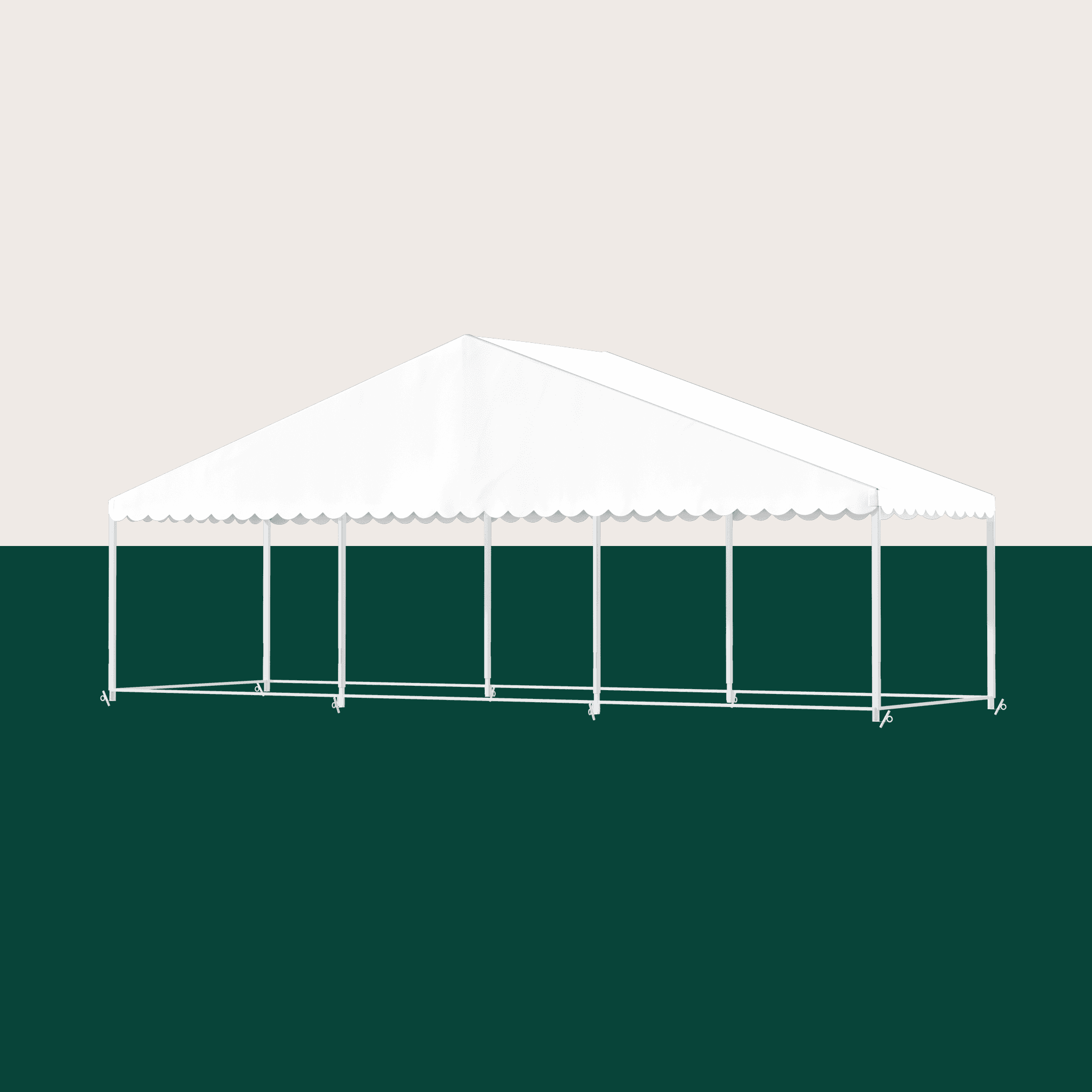 Startfält 9x3m - Vit