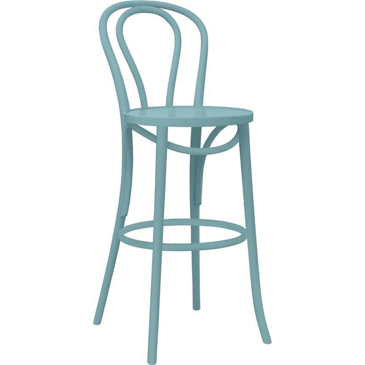 WINNIE barstol med sits höjd 75cm - Blå lak
