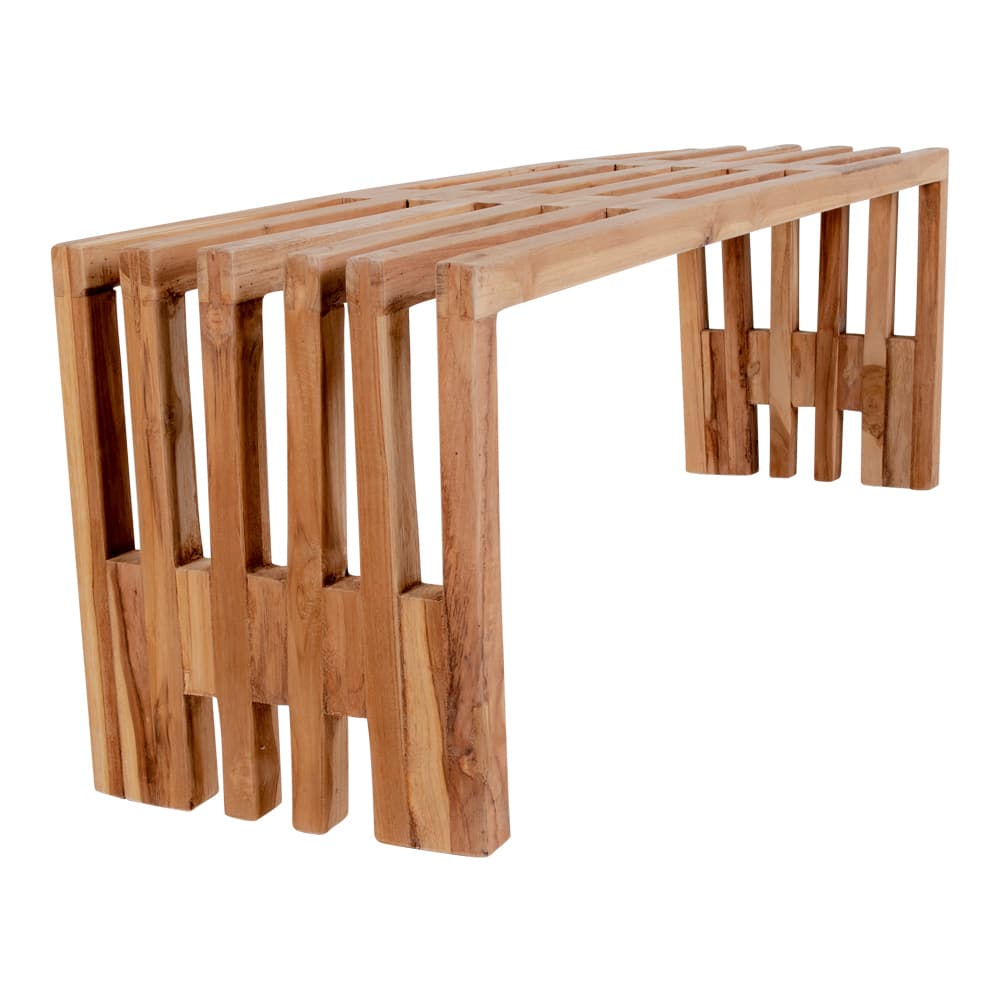 Teakbänk - 140x35 cm