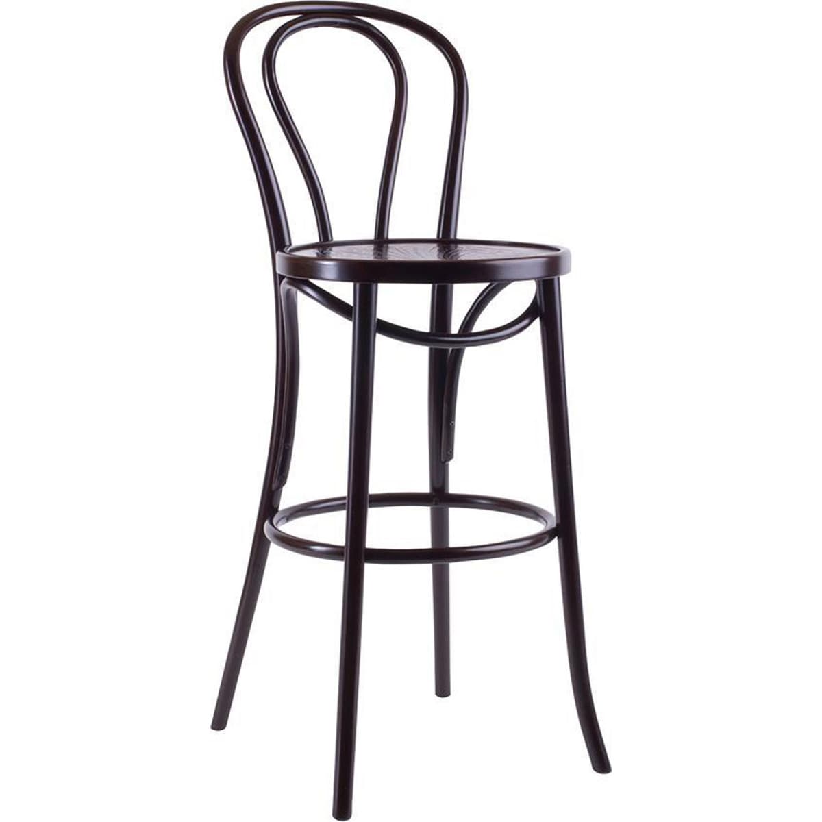 WINNIE barstol med sits höjd 75cm - Wenge bejd