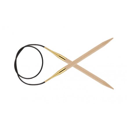 KnitPro Basix Birch Rundstickor Bj�rk 80cm 6,00mm / 31.5in US10
