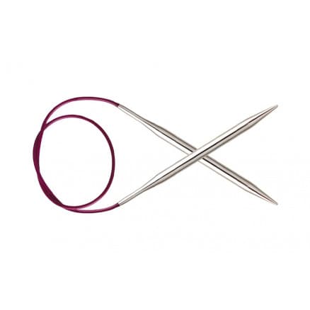 KnitPro Nova Metal Rundstickor M�ssing 60cm 4,50mm / 23.6in US7