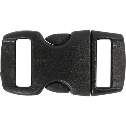 Klicklås, L: 29 mm, B: 15 mm, hålstorlek 3x11 mm, Svart, 4 st / 1 frp.