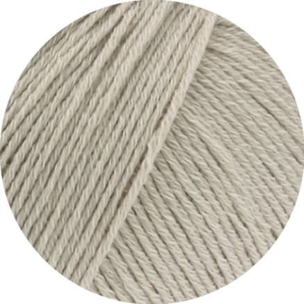 Lana Grossa Bomull Ull 8 Grå-beige