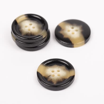 Drops Knapp Imitation Horn (Mocca) 25mm 714- 50 st.