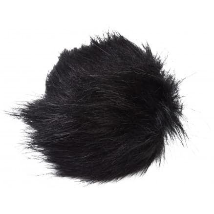 Pompom P�lstofs Akryl Svart 80 mm