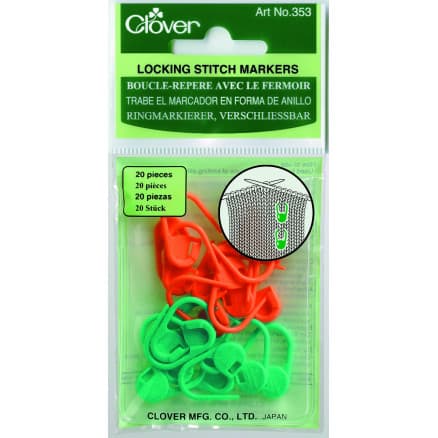 Clover Maskmark�rer 20 st. i gr�nt och orange