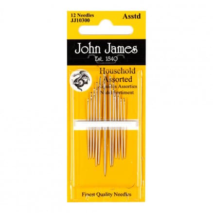 John James Hushållsnålar Ass. Storlekar - 12 st