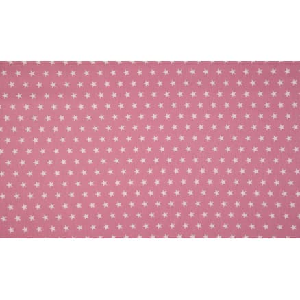 Minimals Bomullspoplin Tyg Print 113 Star Old Rose 145cm - 50cm