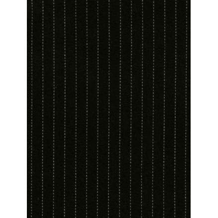 Gabardin / kritstrecksrandig smal 150cm069 Svart - 50cm