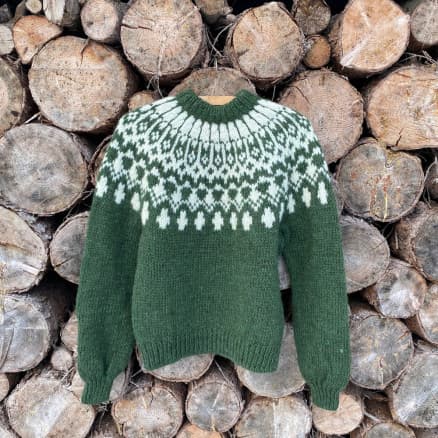 Efter�rs Sweater af Knit by Nees - Garnpaket till Efter�rs Sweater Str. XS - XXL