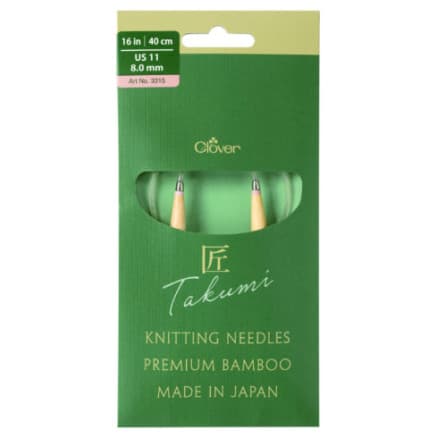 Clover Takumi Pro Bambu Rundstickor med kullager 40cm 8.0mm