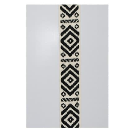 Väskrem Bomull/Polyester 38mm Natur/Svart - 50 cm