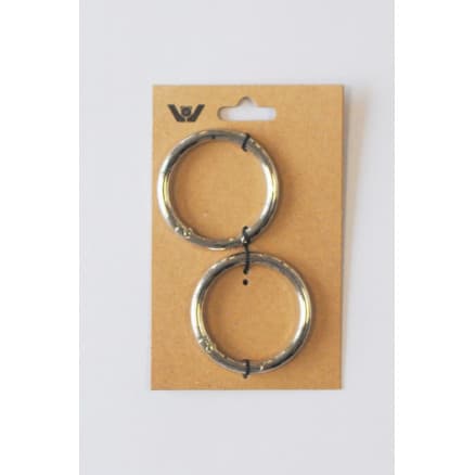 Karbinhake Ring 38mm Guld - 2 st.