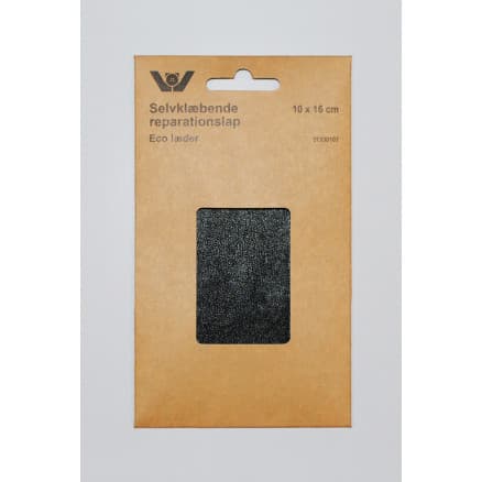 Reparationsplåster Självhäftande konstläder Svart 10 x 16 cm