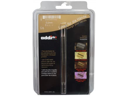 Addi Click Turbo Ändstickor Mässing 13cm 5,00mm US8