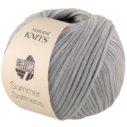 Lana Grossa Summer Softness Garn 18 Ljusgrå