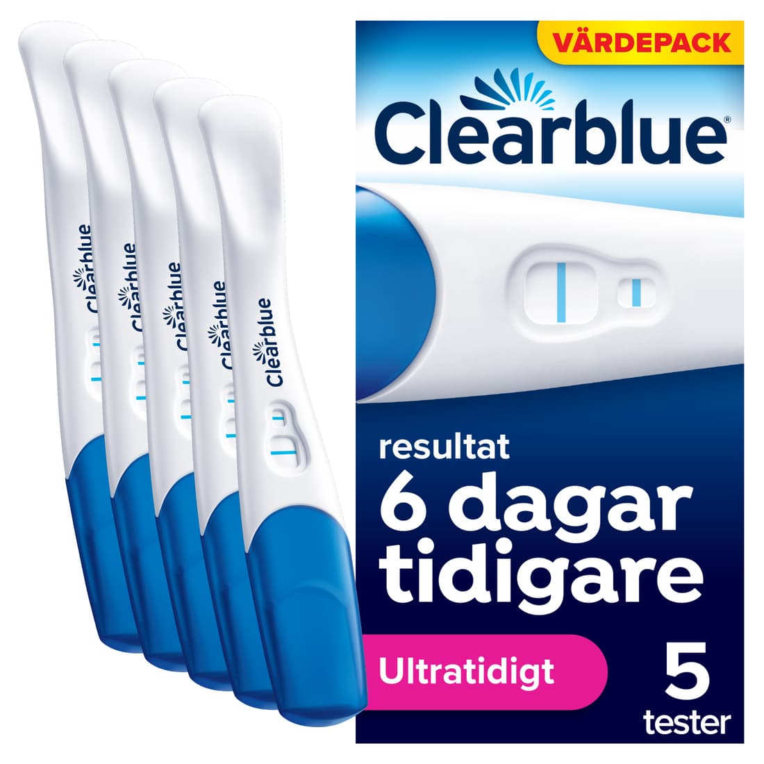 Clearblue Ultratidigt Graviditetstest - 5 st