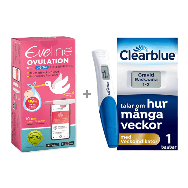 Eveline Smart Fertilitetssystem och 1 st Clearblue Digital Graviditetstest med Veckoindikator
