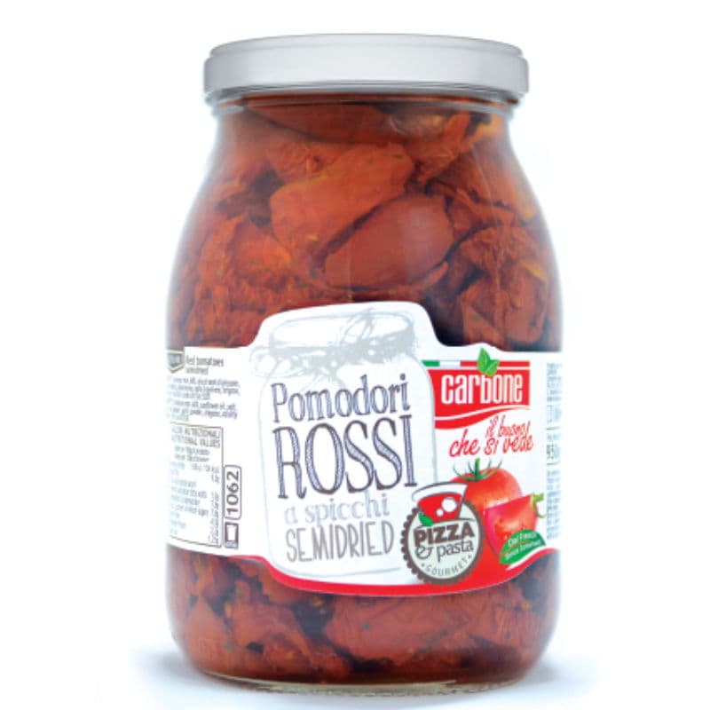 Tomater Semi-torkade Blomkvarter Röda 950 g