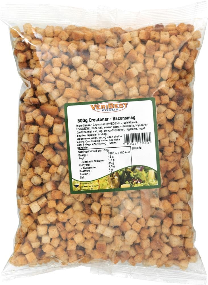 Croutoner Mini Bacon 8x8 Mm Ps (500 G)