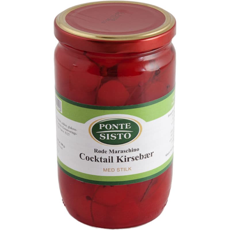 Maraschino Körsbär M/stjälk Röd 720 g
