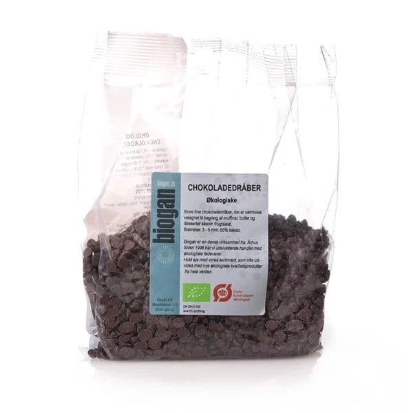 Choklad Droppe Øko Biogan 200g