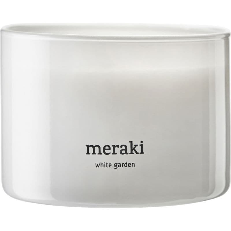 Meraki Doftljus, White Garden, Vit Stor