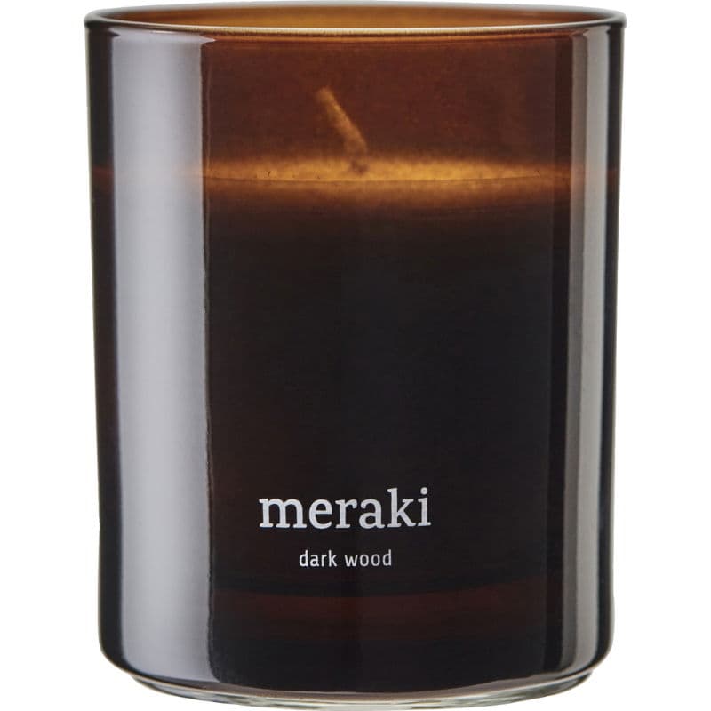 Meraki Doftljus, Mörkt Trä, Brun Hög