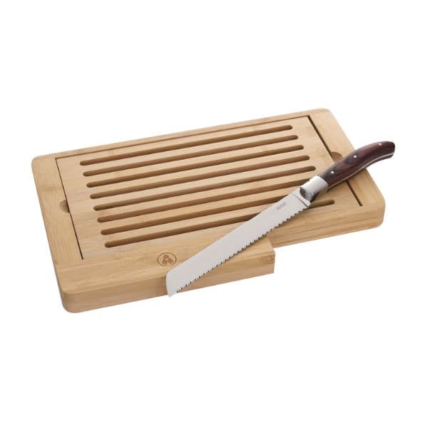 Laguiole Heritage Bambus Skärbräda Med Brödkniv