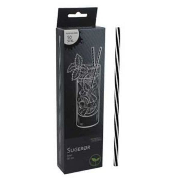 Sugrör Återanvändbar Plast Ø6 Mm 22 Cm. 50 St.