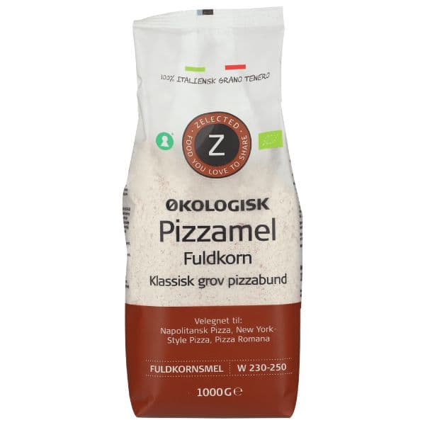 Zelected Øko Pizzamel Fullkorn 1 Kg