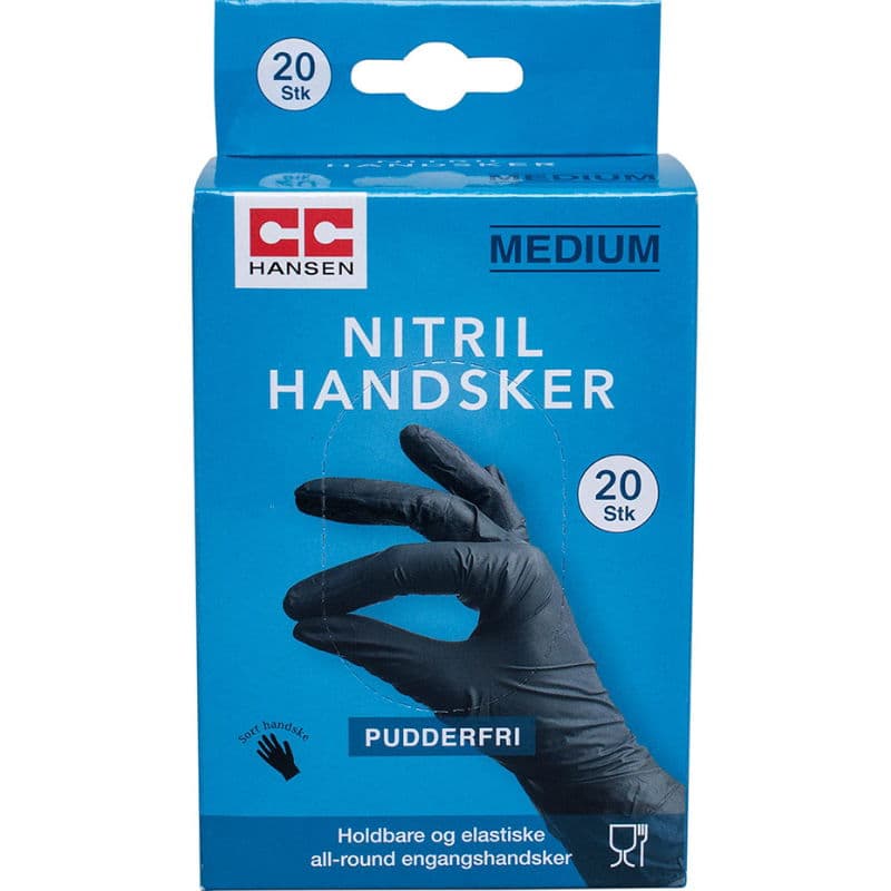 Nitrilhandsker | Medium | 20 Stk. | Cc Hansen