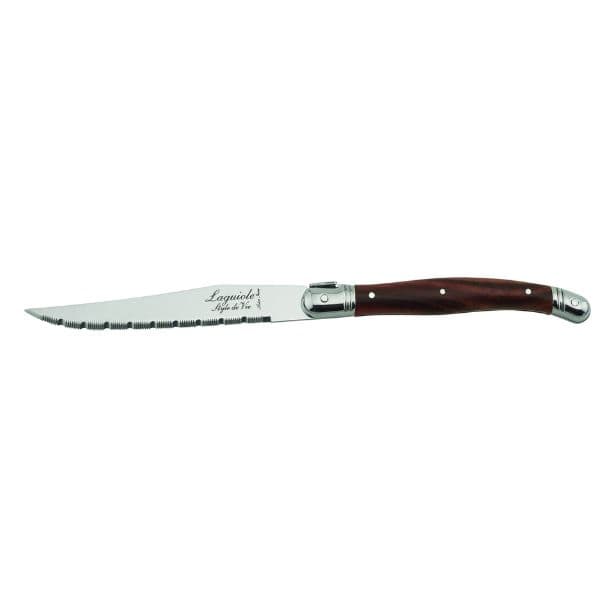 Grillknivar Laguiole Mörkt Trä Set 6 Sdv
