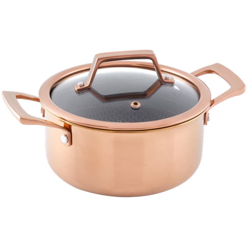 Hâws Santo Gryta 2,2 L Med Lock Och Hybridbeläggning - Rose Gold