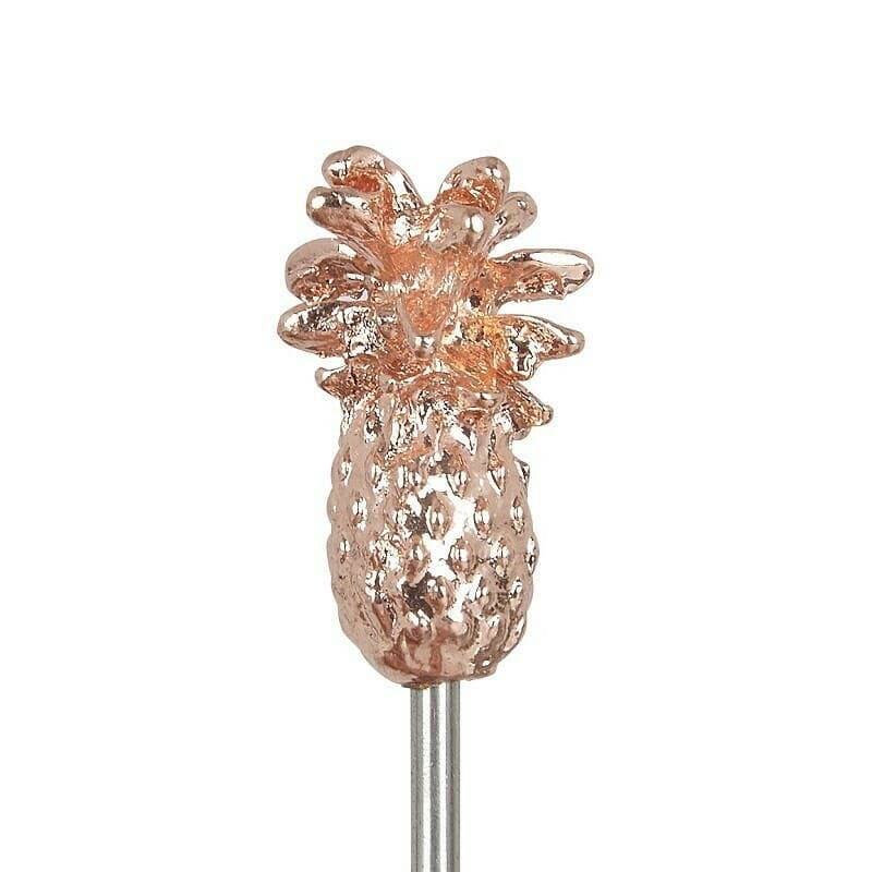 Ananas Garnish Drinkpinne Pk10 - Koppar
